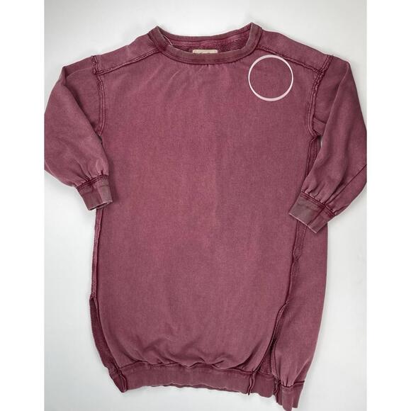 Free People We The Free Shelli Long Tunic Crewneck Sweatshirt Oversized Small - Picture 10 of 10